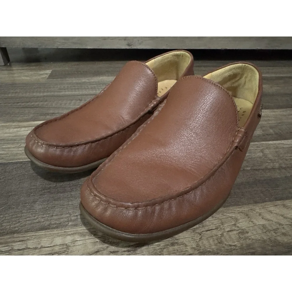 Mephisto Cool-Air Men's Size 9 Brown Venetian Plain‎ Front Loafers